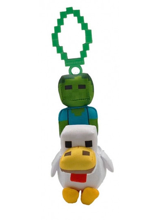 Мягкая игрушка майнкрафт серия 2, жокей на курице 13см (mc7202)