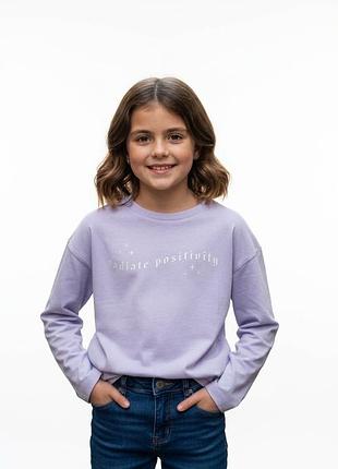 ​💜✨ модный лонгслив george "radiate positivity" – сияй позитивом! на 6-7 лет! ✨💜