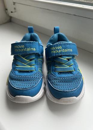 Кросівки для хлопчиків move mountains blos сині, розмір 23, довжина устілки 15 см