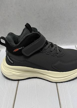 Демисезонные утепленные хайтопы jong golf 33-38 серый