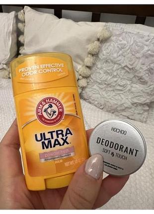 Arm and hummer ultra max, hochoo deodorant soft and touch, два дезодоранта антиперспиранта
