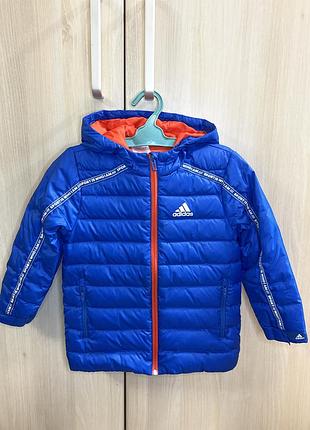 Куртка для хлопчика adidas зимова синя