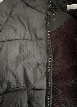 Куртка для дитини zara чорна з капюшоном 6