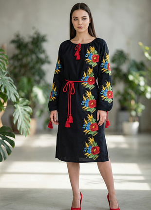 Вишита сукня"марджон" pn-0027