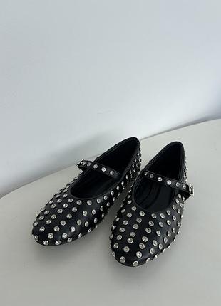 Балетки со стразами