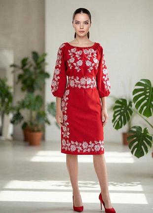 Вишита сукня"женева" pt-0017