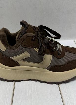 Демисезонные утепленные кроссовки для девочки jong golf 32-39 коричневый