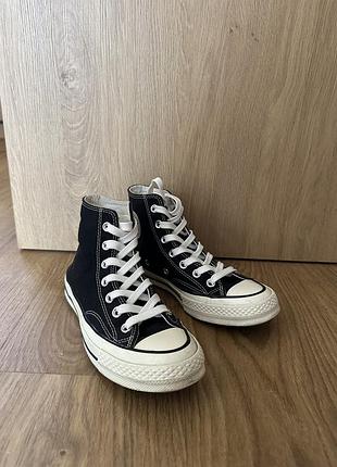 Кеди унісекс converse чорні, розмір 36.5