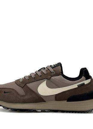 Чоловічі кросівки nike phoenix waffle gtx brown beige black
