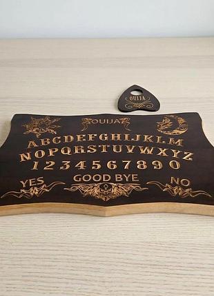 Спіритична дошка з масиву дерева (ouija) англійською мовою (46*30*1,8 см)