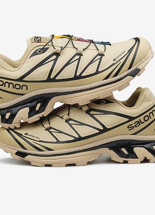 Salomon xt-6 beige black gore-tex 4