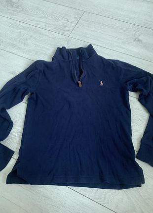 Кофта для підлітків polo ralph lauren 1/4 zip синя 10-12 років