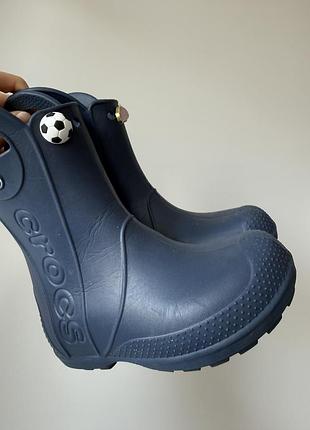 Гумові чоботи для хлопчика crocs handle it rain boot k navy, розмір 29-30 (c12)