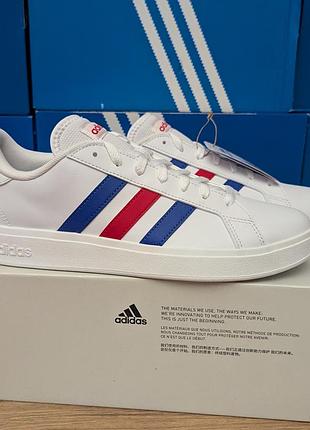 Кроссовки мужские adidas grand court base 2.0 белые 44.5
