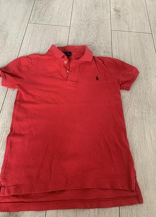 Поло для хлопчика polo ralph lauren червоне розмір 152