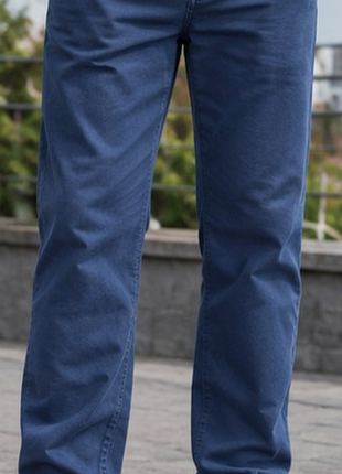 Мужские синие брюки чиносы blend slim (size w32, 48–50 / m–l)