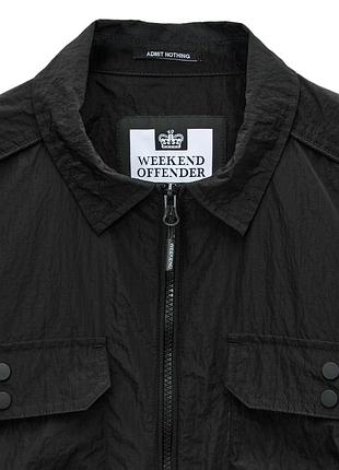 Куртка чоловіча weekend offender shields overshirt black | оригінал 4