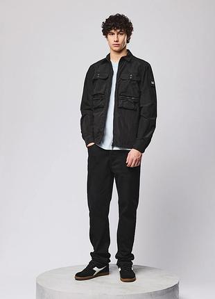 Куртка чоловіча weekend offender shields overshirt black | оригінал 7