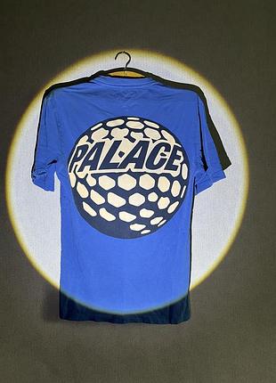Футболка palace dimple t-shirt blue big logo (оригінал / streetwear)