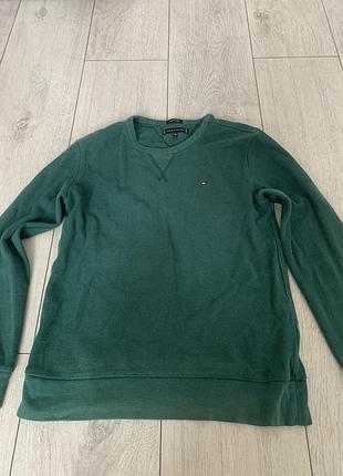 Светр чоловічий tommy hilfiger зелений розмір 152