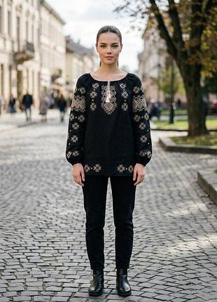 Вишиванка жіноча "вишивана краса" bl-0059