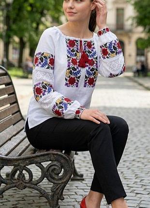 Вишиванка жіноча "мелодія троянд" bl-0031