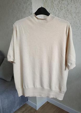 Джемпер жіночий filippa k  з коротким рукавом, вовна, шовк, кашемір