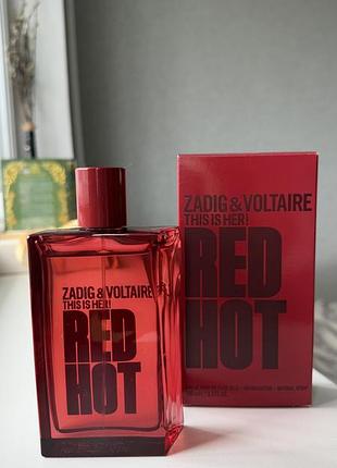 Парфумована вода zadig&voltaire this is her! red hot