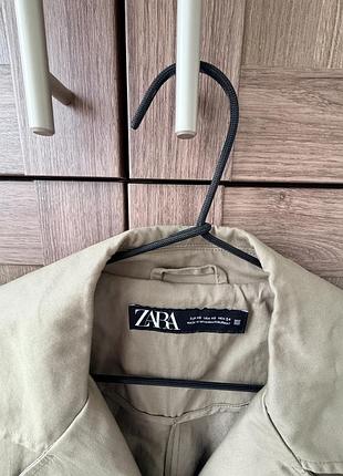 Жіночий тренч zara бежевий 4