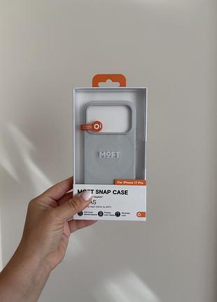 Чохол moft case для iphone 17 pro, білий