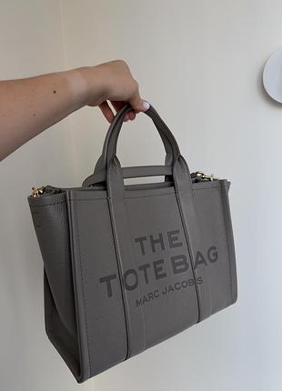 Сумка marc jacobs the tote bag medium, сіра
