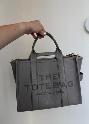 Сумка marc jacobs the tote bag medium, сіра