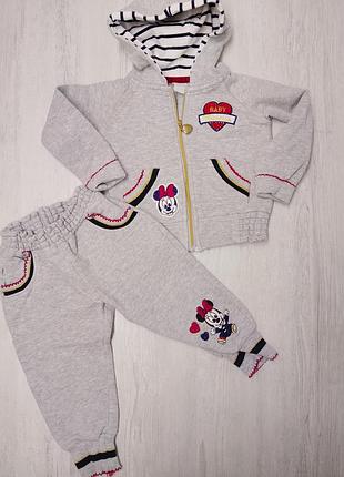 Милий спортивний костюм disney baby minnie для дівчинки (9 міс / 74 см)