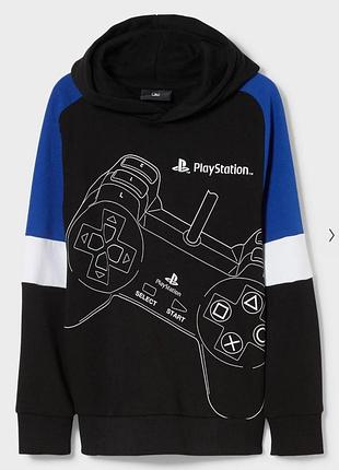 Худі для хлопчика playstation, чорний з синім