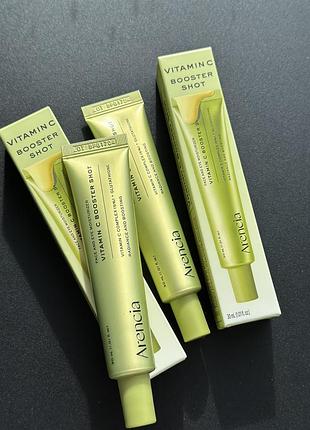 Крем для обличчя arencia vitamin c booster shot зволожувальний для обличчя та зони навколо очей 30 мл