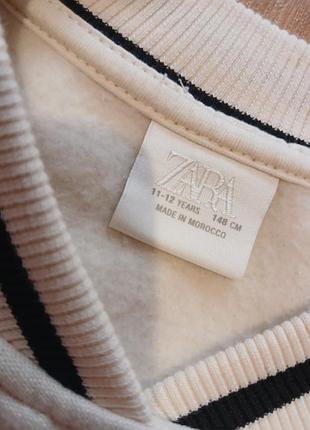 Куртка для підлітків zara бомбер молочний 2