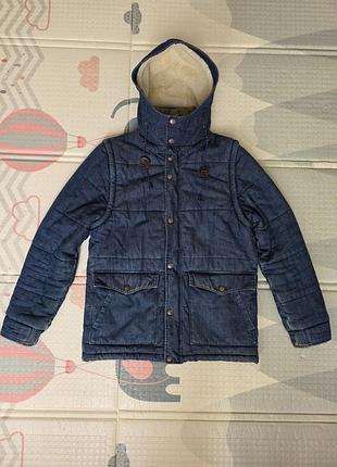 Тепла осіння демісезонна чоловіча куртка жилет levi's - розмір м