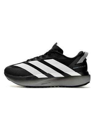 Мужские кроссовки adidas adizero evo sl atr black white grey