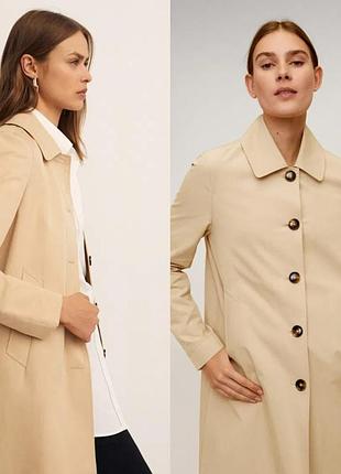 Плащ тренг mango carey buttons trench 7