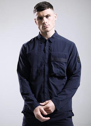 Куртка marshall artist woodvale overshirt navy | оригінал