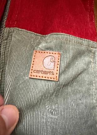 Куртка carhartt active jacket patchwork вельвет оригінал 5