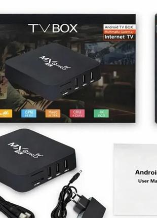 Медіаплеєр mxq 4k pro android 12, 4/64gb, wi-fi