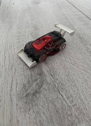 Машинка для хлопчика hot wheels чорна з білим спойлером