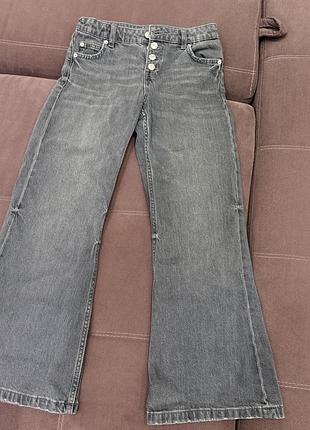 Джинси для дівчинки zara сірі, зріст 140 см