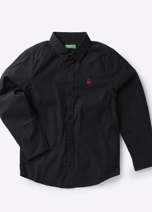 Сорочка для хлопчика benetton чорна