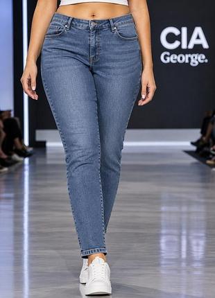 Женские джинсы george голубые xxl