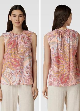 Betty barclay paisley топ блуза 100% хлопок l-xl новая