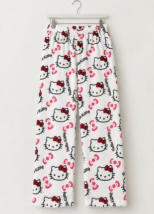 Жіночі теплі піжамні штани hello kitty m-l