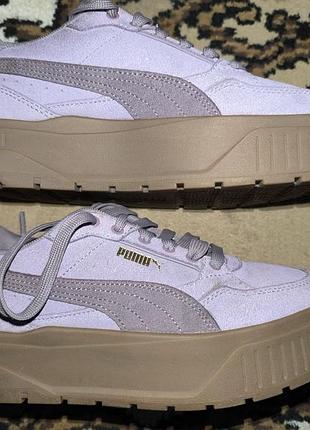 Кеди жіночі puma karmen ii idol suede sneakers plum jam 23,5 см шкіра, замш