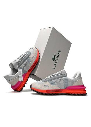 Жіночі кросівки lacoste elite active w pale grey coral